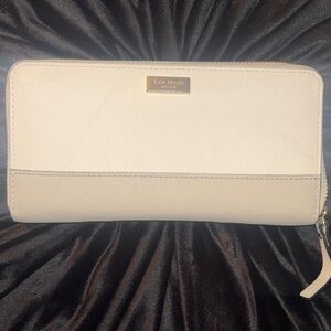 Kate Spade Ivory Zip-Around Wallet